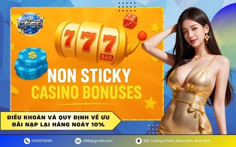 Điều khoản và quy định về ưu đãi nạp lại hàng ngày 10%